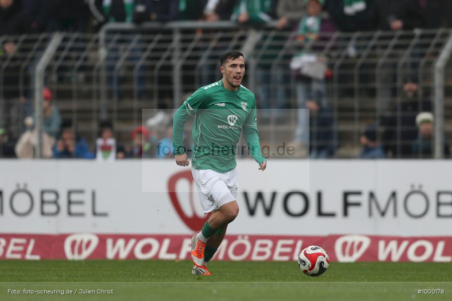 viertklassig, vierthoechste Spielklasse, Voetbal, Teamsport, Sport, Soccer, Saison 2024 2025, Profifussball, Maenner, Mannschaftssport, Schweinfurt, Le Football, Herren, Germany, GER, Futbol, Fussball, Fotball, Viertklassigkeit, Vierte Liga, Deutschland, DFB, DEU, Sachs Stadion, Calcio, Regionalliga, Regionalliga Bayern, 2024/25, 19. Spieltag - Bild-ID: 1000178