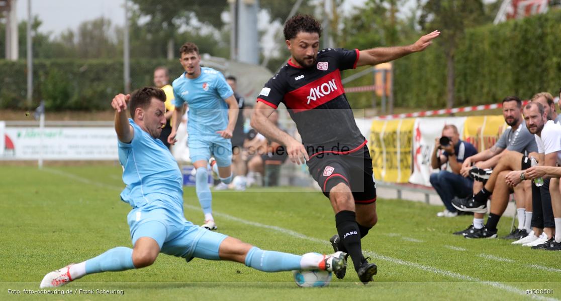 SPO, viertklassig, vierthöchste Spielklasse, Voetbal, Teamsport, Sport, Soccer, Saison 2024 2025, Profifußball, Männer, Mannschaftssport, Heimstetten, Le Football, Herren, Germany, GER, Fußball, Futbol, Fussball, Fotball, Viertklassigkeit, Vierte Liga, Deutschland, DFB, DEU, ATS Sportpark Heimstetten, Calcio, Regionalliga, Regionalliga Bayern, 2024/25, 1. Spieltag - Bild-ID: 1000501