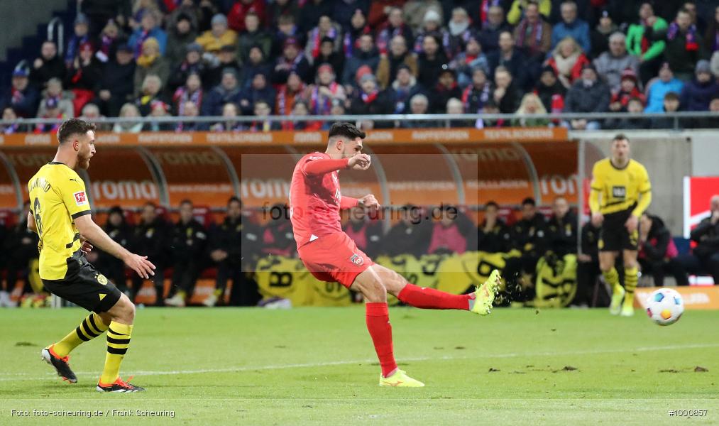 oberste Spielklasse, höchste Liga, Voetbal, Teamsport, Sportclub, Sport-Club, Sport, Soccer, Heidenheim, Saison 2023 2024, Profifußball, Voith-Arena, Männer, Mannschaftssport, Le Football, Herren, Germany, GER, Fußball, Futbol, Fussball, Fotball, Erste Liga, Deutschland, DFL, DEU, Calcio, Bundesliga, 2023/24, 1.BL, 20. Spieltag, 1. Bundesliga, 1 BL - Bild-ID: 1000857