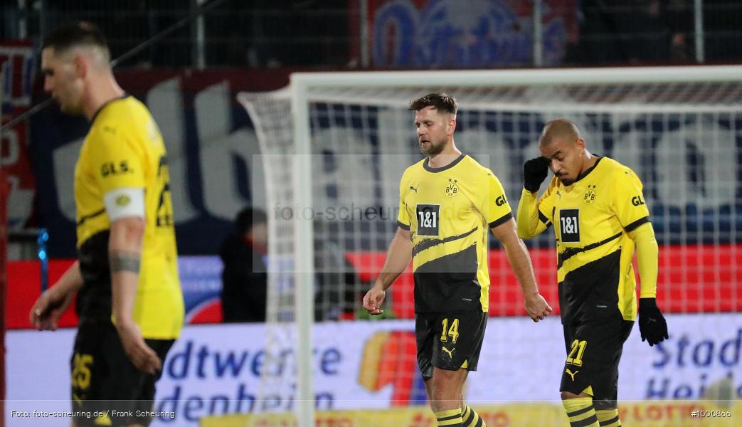 oberste Spielklasse, höchste Liga, Voetbal, Teamsport, Sportclub, Sport-Club, Sport, Soccer, Heidenheim, Saison 2023 2024, Profifußball, Voith-Arena, Männer, Mannschaftssport, Le Football, Herren, Germany, GER, Fußball, Futbol, Fussball, Fotball, Erste Liga, Deutschland, DFL, DEU, Calcio, Bundesliga, 2023/24, 1.BL, 20. Spieltag, 1. Bundesliga, 1 BL - Bild-ID: 1000866