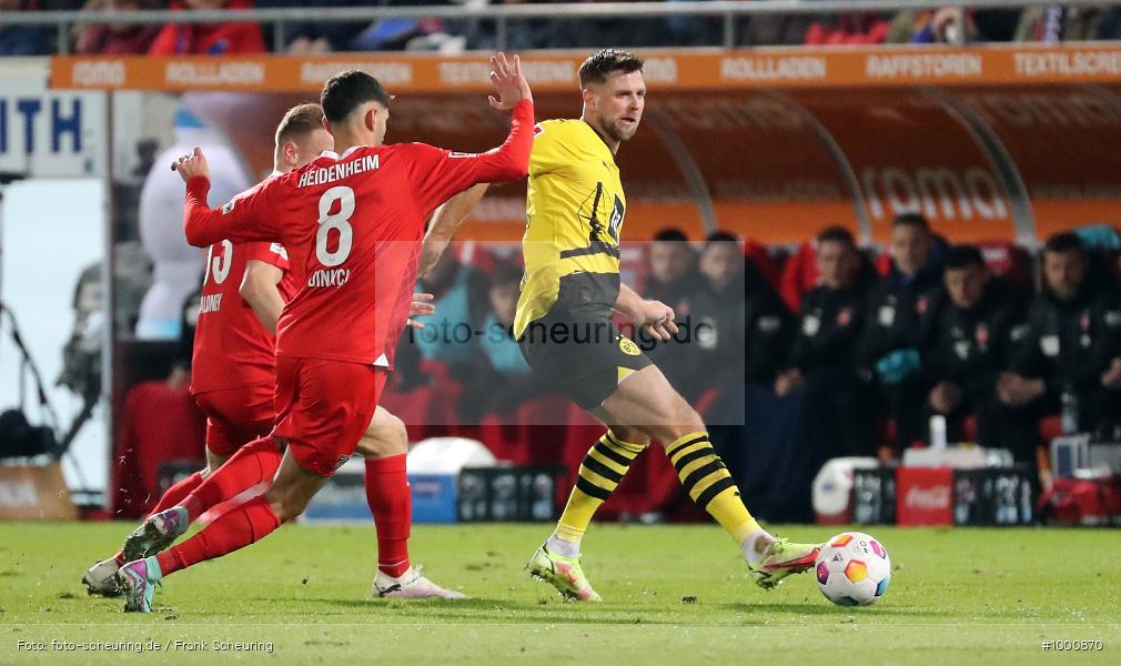 oberste Spielklasse, höchste Liga, Voetbal, Teamsport, Sportclub, Sport-Club, Sport, Soccer, Heidenheim, Saison 2023 2024, Profifußball, Voith-Arena, Männer, Mannschaftssport, Le Football, Herren, Germany, GER, Fußball, Futbol, Fussball, Fotball, Erste Liga, Deutschland, DFL, DEU, Calcio, Bundesliga, 2023/24, 1.BL, 20. Spieltag, 1. Bundesliga, 1 BL - Bild-ID: 1000870