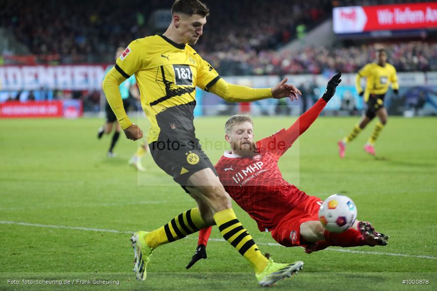 oberste Spielklasse, höchste Liga, Voetbal, Teamsport, Sportclub, Sport-Club, Sport, Soccer, Heidenheim, Saison 2023 2024, Profifußball, Voith-Arena, Männer, Mannschaftssport, Le Football, Herren, Germany, GER, Fußball, Futbol, Fussball, Fotball, Erste Liga, Deutschland, DFL, DEU, Calcio, Bundesliga, 2023/24, 1.BL, 20. Spieltag, 1. Bundesliga, 1 BL - Bild-ID: 1000878