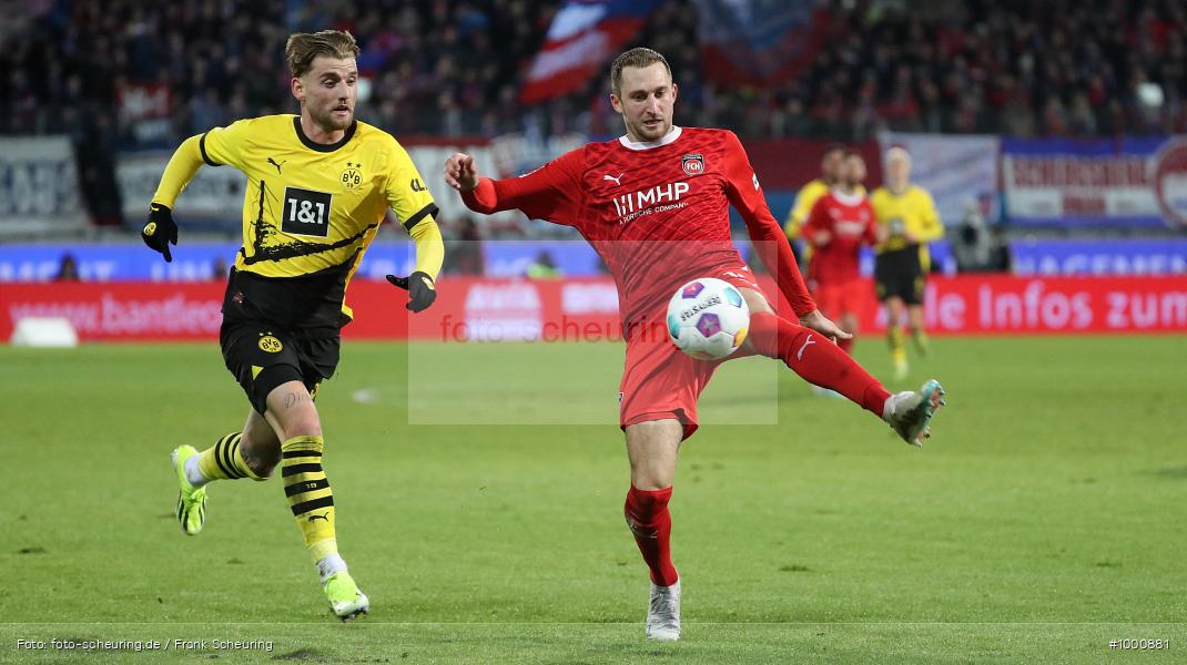 oberste Spielklasse, höchste Liga, Voetbal, Teamsport, Sportclub, Sport-Club, Sport, Soccer, Heidenheim, Saison 2023 2024, Profifußball, Voith-Arena, Männer, Mannschaftssport, Le Football, Herren, Germany, GER, Fußball, Futbol, Fussball, Fotball, Erste Liga, Deutschland, DFL, DEU, Calcio, Bundesliga, 2023/24, 1.BL, 20. Spieltag, 1. Bundesliga, 1 BL - Bild-ID: 1000881