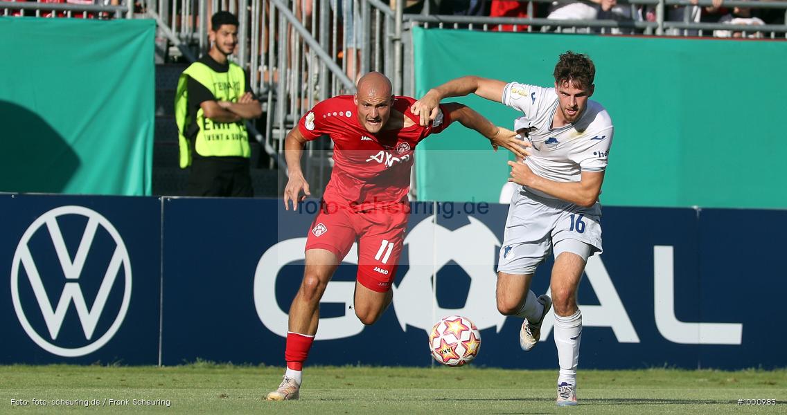 SPO, Voetbal, Turnier, Teamsport, Sport, Soccer, Würzburg, Saison 2024 2025, Profifußball, Pokalwettbewerb, Pokal, Männer, Mannschaftssport, Le Football, Herren, Germany, GER, Fußball, Futbol, Fussball, Fotball, Deutschland, Deutscher Fußball-Bund, DFB-Pokal, DFB, DEU, Calcio, Regionalliga Bayern gegen Bundesligist, AKON ARENA, 2024/25, 1. Runde, 1. Hauptrunde - Bild-ID: 1000983 SPO, Voetbal, Turnier, Teamsport, Sport, Soccer, Würzburg, Saison 2024 2025, Profifußball, Pokalwettbewerb, Pokal, Männer, Mannschaftssport, Le Football, Herren, Germany, GER, Fußball, Futbol, Fussball, Fotball, Deutschland, Deutscher Fußball-Bund, DFB-Pokal, DFB, DEU, Calcio, Regionalliga Bayern gegen Bundesligist, AKON ARENA, 2024/25, 1. Runde, 1. Hauptrunde - Bild-ID: 1000983