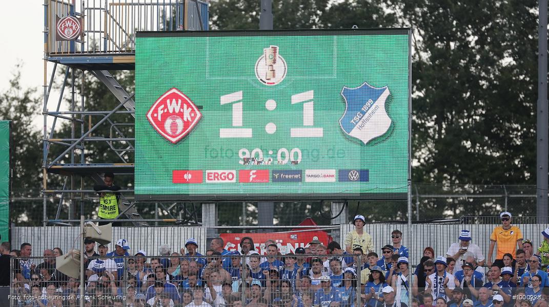 SPO, Voetbal, Turnier, Teamsport, Sport, Soccer, Würzburg, Saison 2024 2025, Profifußball, Pokalwettbewerb, Pokal, Männer, Mannschaftssport, Le Football, Herren, Germany, GER, Fußball, Futbol, Fussball, Fotball, Deutschland, Deutscher Fußball-Bund, DFB-Pokal, DFB, DEU, Calcio, Regionalliga Bayern gegen Bundesligist, AKON ARENA, 2024/25, 1. Runde, 1. Hauptrunde - Bild-ID: 1000998