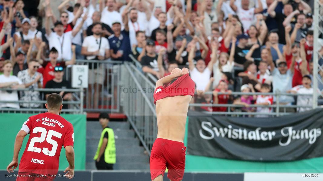 SPO, Voetbal, Turnier, Teamsport, Sport, Soccer, Würzburg, Saison 2024 2025, Profifußball, Pokalwettbewerb, Pokal, Männer, Mannschaftssport, Le Football, Herren, Germany, GER, Fußball, Futbol, Fussball, Fotball, Deutschland, Deutscher Fußball-Bund, DFB-Pokal, DFB, DEU, Calcio, Regionalliga Bayern gegen Bundesligist, AKON ARENA, 2024/25, 1. Runde, 1. Hauptrunde - Bild-ID: 1001009