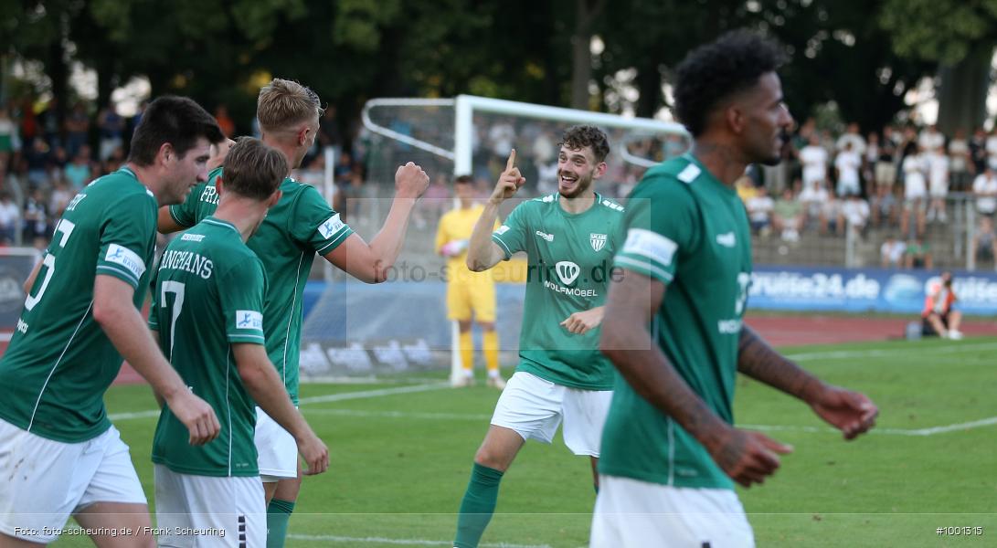 viertklassig, vierthöchste Spielklasse, Voetbal, Teamsport, Sport, Soccer, Saison 2024 2025, Profifußball, Männer, Mannschaftssport, Schweinfurt, Le Football, Herren, Germany, GER, Fußball, Futbol, Fussball, Fotball, Viertklassigkeit, Vierte Liga, Deutschland, DFB, DEU, Sachs Stadion, Calcio, Regionalliga, Regionalliga Bayern, 2024/25, 1. Spieltag - Bild-ID: 1001315