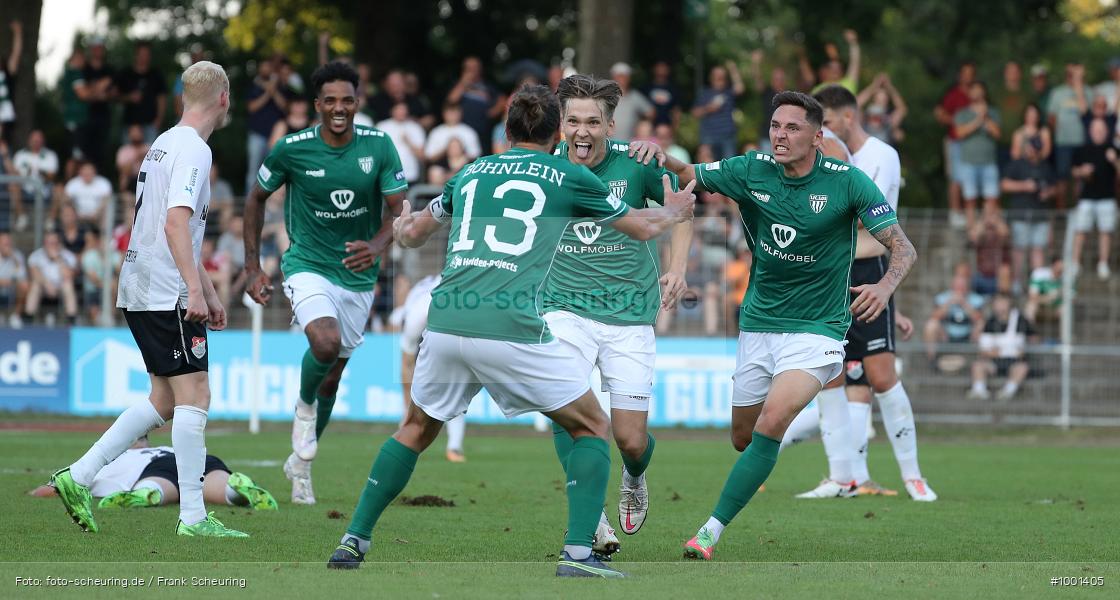 SPO, viertklassig, vierthöchste Spielklasse, Voetbal, Teamsport, Sport, Soccer, Saison 2024 2025, Profifußball, Männer, Mannschaftssport, Schweinfurt, Le Football, Herren, Germany, GER, Fußball, Futbol, Fussball, Fotball, Viertklassigkeit, Vierte Liga, Deutschland, DFB, DEU, Sachs Stadion, Calcio, Regionalliga, Regionalliga Bayern, 2024/25, 1. Spieltag - Bild-ID: 1001405