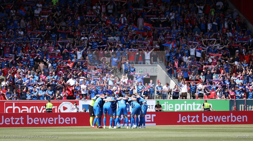 Zweite Liga, Zweite Bundesliga, Voetbal, Teamsport, Sport, Soccer, Regensburg, Saison 2022 2023, Profifußball, Männer, Mannschaftssport, Le Football, Herren, Germany, GER, Fußball, Futbol, Fussball, Fotball, Deutschland, DFL, DEU, Calcio, Jahnstadion, 2022/23, 2. Liga, 2. Fußball-Bundesliga, 2. FBL, 2. Bundesliga, 34. Spieltag, 1.FC, 1 FC Heidenheim 1846, SSV Jahn Regensburg - Bild-ID: 1001505 Zweite Liga, Zweite Bundesliga, Voetbal, Teamsport, Sport, Soccer, Regensburg, Saison 2022 2023, Profifußball, Männer, Mannschaftssport, Le Football, Herren, Germany, GER, Fußball, Futbol, Fussball, Fotball, Deutschland, DFL, DEU, Calcio, Jahnstadion, 2022/23, 2. Liga, 2. Fußball-Bundesliga, 2. FBL, 2. Bundesliga, 34. Spieltag, 1.FC, 1 FC Heidenheim 1846, SSV Jahn Regensburg - Bild-ID: 1001505