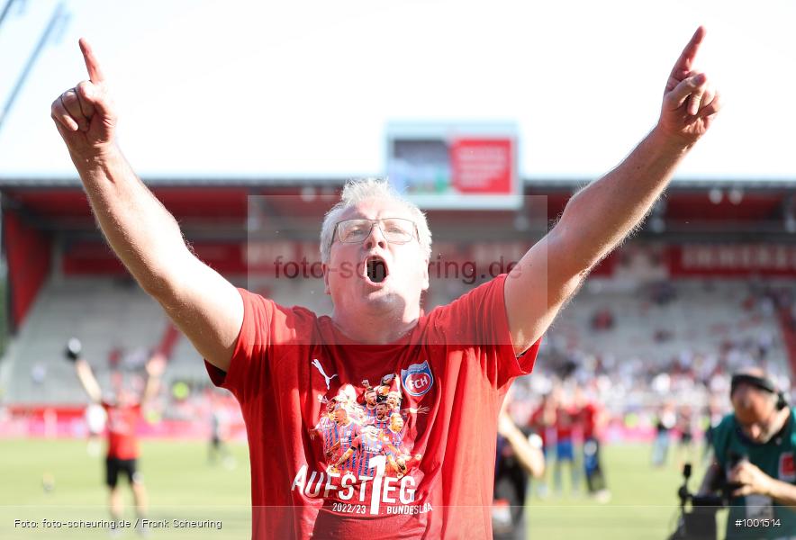 Zweite Liga, Zweite Bundesliga, Voetbal, Teamsport, Sport, Soccer, Regensburg, Saison 2022 2023, Profifußball, Männer, Mannschaftssport, Le Football, Herren, Germany, GER, Fußball, Futbol, Fussball, Fotball, Deutschland, DFL, DEU, Calcio, Jahnstadion, 2022/23, 2. Liga, 2. Fußball-Bundesliga, 2. FBL, 2. Bundesliga, 34. Spieltag, 1.FC, 1 FC Heidenheim 1846, SSV Jahn Regensburg - Bild-ID: 1001514 Zweite Liga, Zweite Bundesliga, Voetbal, Teamsport, Sport, Soccer, Regensburg, Saison 2022 2023, Profifußball, Männer, Mannschaftssport, Le Football, Herren, Germany, GER, Fußball, Futbol, Fussball, Fotball, Deutschland, DFL, DEU, Calcio, Jahnstadion, 2022/23, 2. Liga, 2. Fußball-Bundesliga, 2. FBL, 2. Bundesliga, 34. Spieltag, 1.FC, 1 FC Heidenheim 1846, SSV Jahn Regensburg - Bild-ID: 1001514