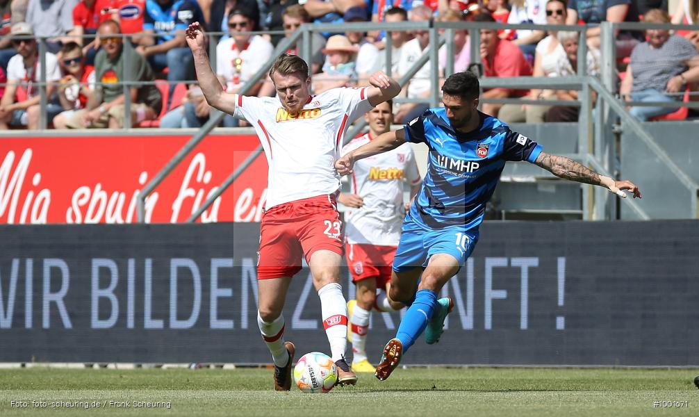 Zweite Liga, Zweite Bundesliga, Voetbal, Teamsport, Sport, Soccer, Regensburg, Saison 2022 2023, Profifußball, Männer, Mannschaftssport, Le Football, Herren, Germany, GER, Fußball, Futbol, Fussball, Fotball, Deutschland, DFL, DEU, Calcio, Jahnstadion, 2022/23, 2. Liga, 2. Fußball-Bundesliga, 2. FBL, 2. Bundesliga, 34. Spieltag, 1.FC, 1 FC Heidenheim 1846, SSV Jahn Regensburg - Bild-ID: 1001671 Zweite Liga, Zweite Bundesliga, Voetbal, Teamsport, Sport, Soccer, Regensburg, Saison 2022 2023, Profifußball, Männer, Mannschaftssport, Le Football, Herren, Germany, GER, Fußball, Futbol, Fussball, Fotball, Deutschland, DFL, DEU, Calcio, Jahnstadion, 2022/23, 2. Liga, 2. Fußball-Bundesliga, 2. FBL, 2. Bundesliga, 34. Spieltag, 1.FC, 1 FC Heidenheim 1846, SSV Jahn Regensburg - Bild-ID: 1001671