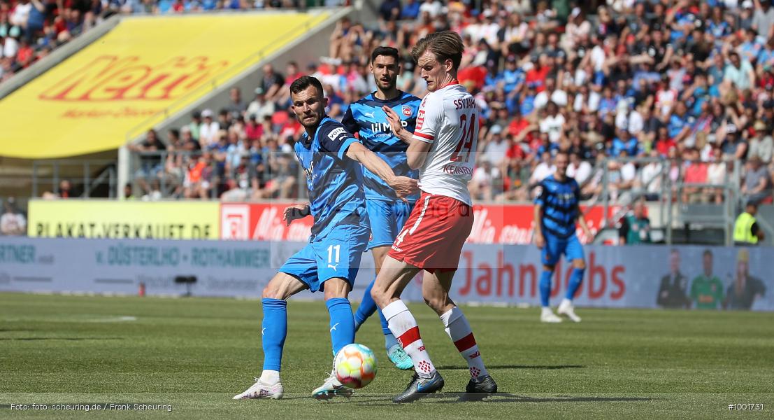 Zweite Liga, Zweite Bundesliga, Voetbal, Teamsport, Sport, Soccer, Regensburg, Saison 2022 2023, Profifußball, Männer, Mannschaftssport, Le Football, Herren, Germany, GER, Fußball, Futbol, Fussball, Fotball, Deutschland, DFL, DEU, Calcio, Jahnstadion, 2022/23, 2. Liga, 2. Fußball-Bundesliga, 2. FBL, 2. Bundesliga, 34. Spieltag, 1.FC, 1 FC Heidenheim 1846, SSV Jahn Regensburg - Bild-ID: 1001731 Zweite Liga, Zweite Bundesliga, Voetbal, Teamsport, Sport, Soccer, Regensburg, Saison 2022 2023, Profifußball, Männer, Mannschaftssport, Le Football, Herren, Germany, GER, Fußball, Futbol, Fussball, Fotball, Deutschland, DFL, DEU, Calcio, Jahnstadion, 2022/23, 2. Liga, 2. Fußball-Bundesliga, 2. FBL, 2. Bundesliga, 34. Spieltag, 1.FC, 1 FC Heidenheim 1846, SSV Jahn Regensburg - Bild-ID: 1001731