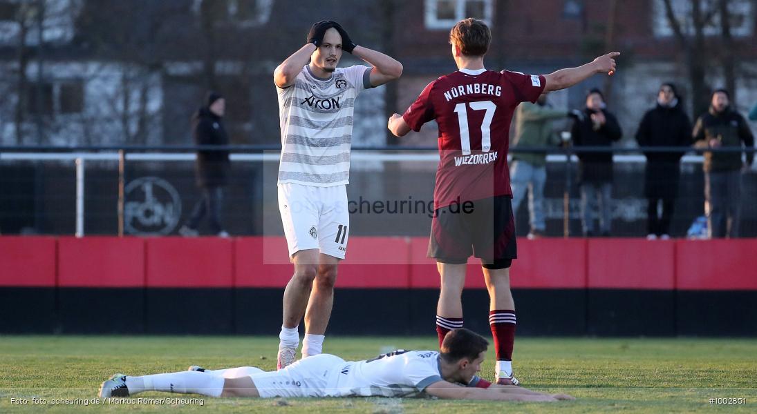 SPO, viertklassig, vierthöchste Spielklasse, Voetbal, Teamsport, Sport, Soccer, Saison 2024 2025, Profifußball, Männer, Mannschaftssport, Nürnberg, Le Football, Herren, Germany, GER, Fußball, Futbol, Fussball, Fotball, Viertklassigkeit, Vierte Liga, Deutschland, DFB, DEU, Sportpark Valznerweiher), Max-Morlock-Platz, Calcio, Regionalliga, Regionalliga Bayern, 2024/25, 30.11.2024, 22. Spieltag - Bild-ID: 1002851 SPO, viertklassig, vierthöchste Spielklasse, Voetbal, Teamsport, Sport, Soccer, Saison 2024 2025, Profifußball, Männer, Mannschaftssport, Nürnberg, Le Football, Herren, Germany, GER, Fußball, Futbol, Fussball, Fotball, Viertklassigkeit, Vierte Liga, Deutschland, DFB, DEU, Sportpark Valznerweiher), Max-Morlock-Platz, Calcio, Regionalliga, Regionalliga Bayern, 2024/25, 30.11.2024, 22. Spieltag - Bild-ID: 1002851