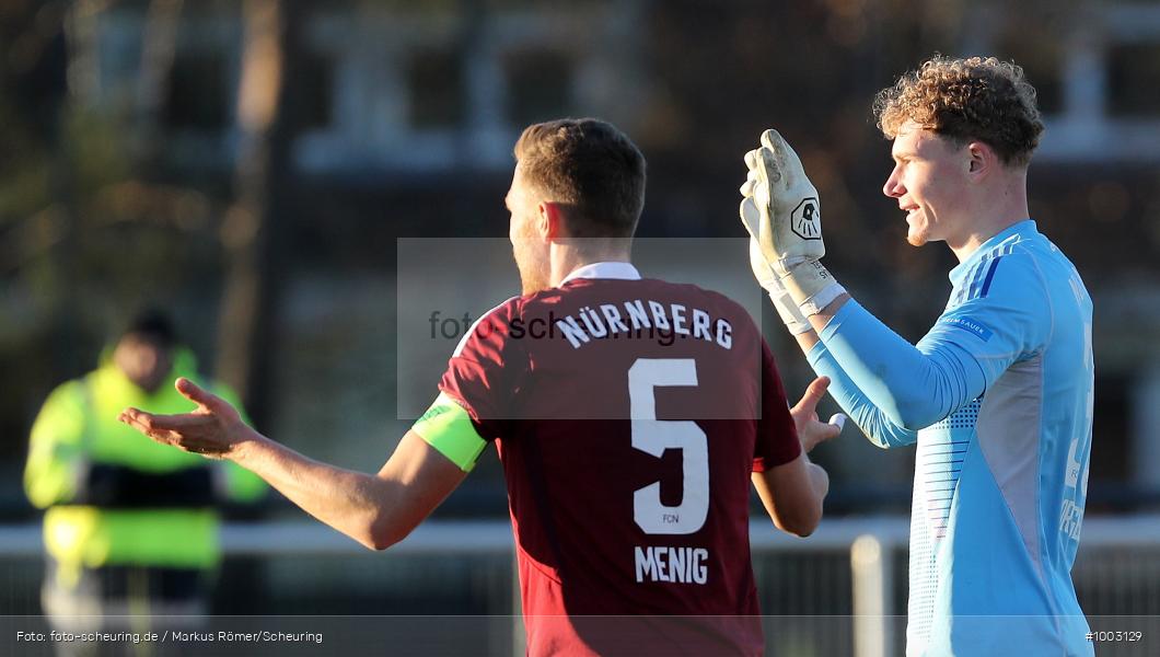 SPO, viertklassig, vierthöchste Spielklasse, Voetbal, Teamsport, Sport, Soccer, Saison 2024 2025, Profifußball, Männer, Mannschaftssport, Nürnberg, Le Football, Herren, Germany, GER, Fußball, Futbol, Fussball, Fotball, Viertklassigkeit, Vierte Liga, Deutschland, DFB, DEU, Sportpark Valznerweiher), Max-Morlock-Platz, Calcio, Regionalliga, Regionalliga Bayern, 2024/25, 30.11.2024, 22. Spieltag - Bild-ID: 1003129 SPO, viertklassig, vierthöchste Spielklasse, Voetbal, Teamsport, Sport, Soccer, Saison 2024 2025, Profifußball, Männer, Mannschaftssport, Nürnberg, Le Football, Herren, Germany, GER, Fußball, Futbol, Fussball, Fotball, Viertklassigkeit, Vierte Liga, Deutschland, DFB, DEU, Sportpark Valznerweiher), Max-Morlock-Platz, Calcio, Regionalliga, Regionalliga Bayern, 2024/25, 30.11.2024, 22. Spieltag - Bild-ID: 1003129