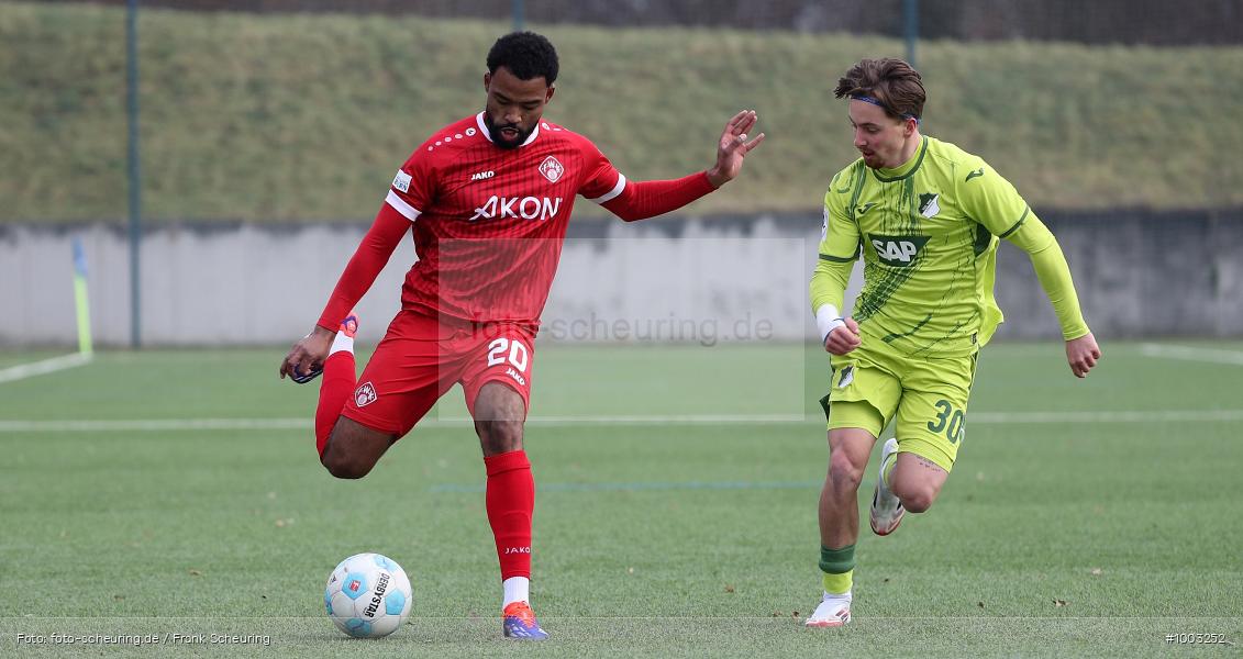 SPO, Voetbal, Sport, Soccer, Saison 2024 2025, Men, Männer, Le Football, Herren, Germany, Fußball, Futbol, Fussball, Fotball, Deutschland, Regionalliga, Amateure, TSG 1899 Hoffenheim, Sinsheim, FC Würzburger Kickers, 22.01.2025, 2025, 2024/25, Regionalliga Bayern, Regionalliga Südwest, Test, Testspiel - Bild-ID: 1003252 SPO, Voetbal, Sport, Soccer, Saison 2024 2025, Men, Männer, Le Football, Herren, Germany, Fußball, Futbol, Fussball, Fotball, Deutschland, Regionalliga, Amateure, TSG 1899 Hoffenheim, Sinsheim, FC Würzburger Kickers, 22.01.2025, 2025, 2024/25, Regionalliga Bayern, Regionalliga Südwest, Test, Testspiel - Bild-ID: 1003252