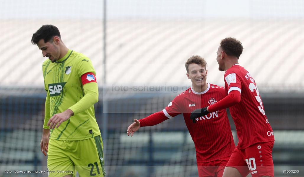 SPO, Voetbal, Sport, Soccer, Saison 2024 2025, Men, Männer, Le Football, Herren, Germany, Fußball, Futbol, Fussball, Fotball, Deutschland, Regionalliga, Amateure, TSG 1899 Hoffenheim, Sinsheim, FC Würzburger Kickers, 22.01.2025, 2025, 2024/25, Regionalliga Bayern, Regionalliga Südwest, Test, Testspiel - Bild-ID: 1003253 SPO, Voetbal, Sport, Soccer, Saison 2024 2025, Men, Männer, Le Football, Herren, Germany, Fußball, Futbol, Fussball, Fotball, Deutschland, Regionalliga, Amateure, TSG 1899 Hoffenheim, Sinsheim, FC Würzburger Kickers, 22.01.2025, 2025, 2024/25, Regionalliga Bayern, Regionalliga Südwest, Test, Testspiel - Bild-ID: 1003253