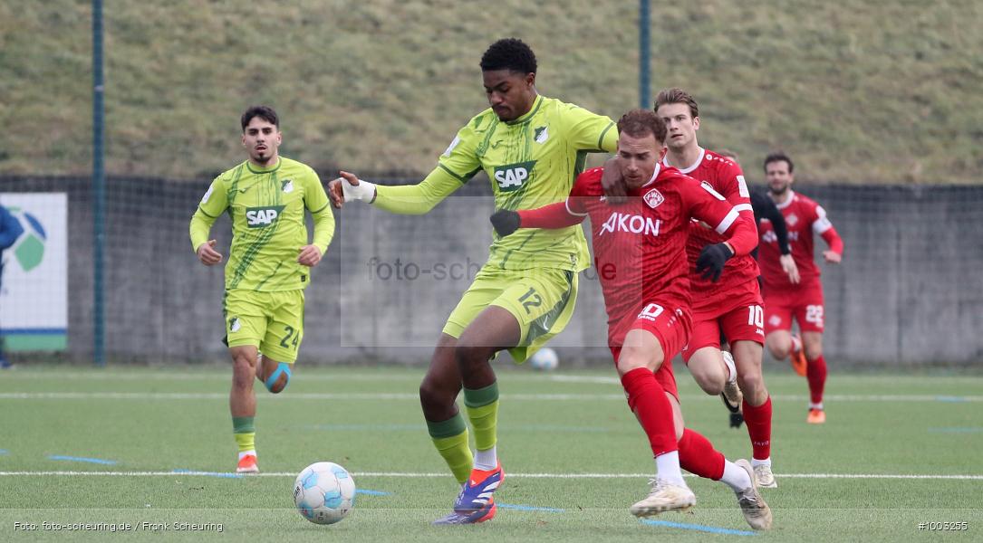 SPO, Voetbal, Sport, Soccer, Saison 2024 2025, Men, Männer, Le Football, Herren, Germany, Fußball, Futbol, Fussball, Fotball, Deutschland, Regionalliga, Amateure, TSG 1899 Hoffenheim, Sinsheim, FC Würzburger Kickers, 22.01.2025, 2025, 2024/25, Regionalliga Bayern, Regionalliga Südwest, Test, Testspiel - Bild-ID: 1003255 SPO, Voetbal, Sport, Soccer, Saison 2024 2025, Men, Männer, Le Football, Herren, Germany, Fußball, Futbol, Fussball, Fotball, Deutschland, Regionalliga, Amateure, TSG 1899 Hoffenheim, Sinsheim, FC Würzburger Kickers, 22.01.2025, 2025, 2024/25, Regionalliga Bayern, Regionalliga Südwest, Test, Testspiel - Bild-ID: 1003255