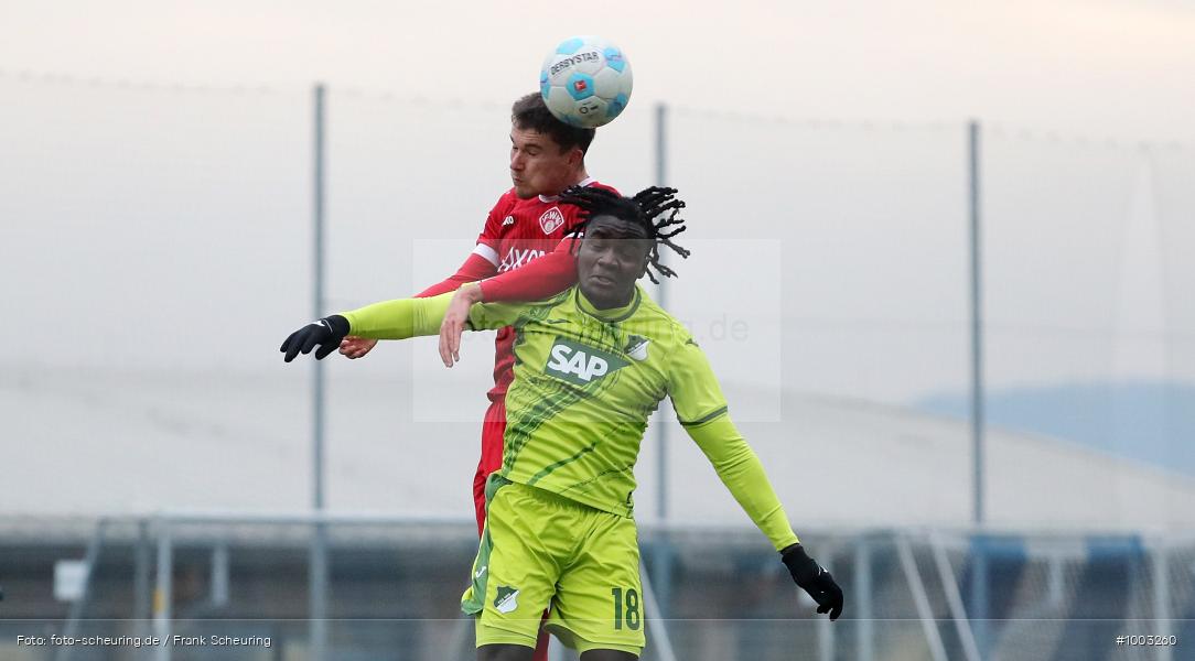 SPO, Voetbal, Sport, Soccer, Saison 2024 2025, Men, Männer, Le Football, Herren, Germany, Fußball, Futbol, Fussball, Fotball, Deutschland, Regionalliga, Amateure, TSG 1899 Hoffenheim, Sinsheim, FC Würzburger Kickers, 22.01.2025, 2025, 2024/25, Regionalliga Bayern, Regionalliga Südwest, Test, Testspiel - Bild-ID: 1003260 SPO, Voetbal, Sport, Soccer, Saison 2024 2025, Men, Männer, Le Football, Herren, Germany, Fußball, Futbol, Fussball, Fotball, Deutschland, Regionalliga, Amateure, TSG 1899 Hoffenheim, Sinsheim, FC Würzburger Kickers, 22.01.2025, 2025, 2024/25, Regionalliga Bayern, Regionalliga Südwest, Test, Testspiel - Bild-ID: 1003260