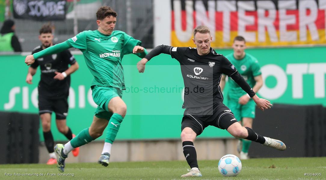 viertklassig, vierthöchste Spielklasse, Voetbal, Teamsport, Sport, Soccer, Saison 2024 2025, Männer, Mannschaftssport, Fürth, Le Football, Herren, Germany, GER, Fußball, Futbol, Fussball, Fotball, Viertklassigkeit, Vierte Liga, Deutschland, DFB, DEU, SportparkRonhof I Thomas Sommer, Calcio, Regionalliga, Regionalliga Bayern, 2024/25, 01.03.2025, 23. Spieltag - Bild-ID: 1004005