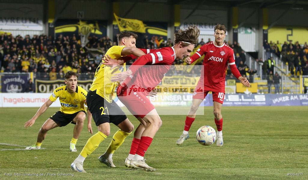 SPO, viertklassig, vierthöchste Spielklasse, Voetbal, Teamsport, Sport, Soccer, Saison 2024 2025, Männer, Mannschaftssport, Bayreuth, Le Football, Herren, Germany, GER, Fußball, Futbol, Fussball, Fotball, Viertklassigkeit, Vierte Liga, Deutschland, DFB, DEU, Hans-Walter-Wild-Stadion, Calcio, Regionalliga, Regionalliga Bayern, 2024/25, 14.03.2025, 25. Spieltag - Bild-ID: 1004277