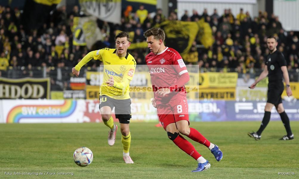 SPO, viertklassig, vierthöchste Spielklasse, Voetbal, Teamsport, Sport, Soccer, Saison 2024 2025, Männer, Mannschaftssport, Bayreuth, Le Football, Herren, Germany, GER, Fußball, Futbol, Fussball, Fotball, Viertklassigkeit, Vierte Liga, Deutschland, DFB, DEU, Hans-Walter-Wild-Stadion, Calcio, Regionalliga, Regionalliga Bayern, 2024/25, 14.03.2025, 25. Spieltag - Bild-ID: 1004278