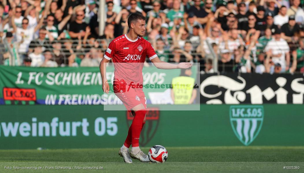 CT, viertklassig, vierthöchste Spielklasse, Voetbal, Teamsport, Sport, Soccer, Saison 2024 2025, Profifußball, Männer, Mannschaftssport, Schweinfurt, Le Football, Herren, Germany, GER, Fußball, Futbol, Fussball, Fotball, Viertklassigkeit, Vierte Liga, Deutschland, DFB, DEU, Sachs-Stadion, Calcio, Regionalliga, Regionalliga Bayern, 2024/25, 02.05.2025, 32. Spieltag - Bild-ID: 1005280