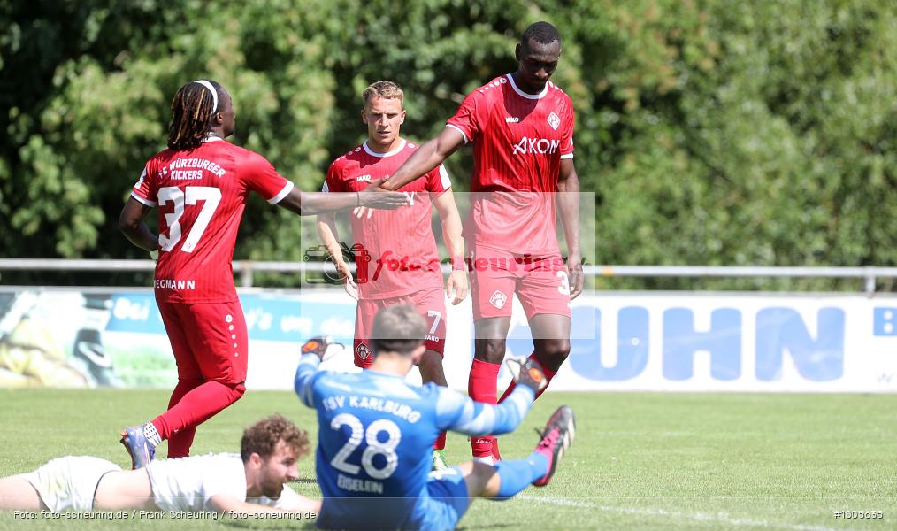 Voetbal, Sport, Soccer, Saison 2025 2026, Men, Männer, Le Football, Herren, Germany, Fußball, Futbol, Fussball, Fotball, Deutschland, Regionalliga, Amateure, TSV Karlburg, Karlburg, FC Würzburger Kickers, 28.06.2025, 2025, 2025/26, Landesliga Nordwest, Regionalliga Bayern, Test, Testspiel - Bild-ID: 1005635