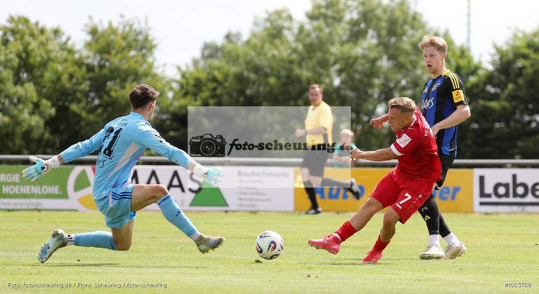 CT, Voetbal, Sport, Soccer, Saison 2025 2026, Men, Männer, Le Football, Herren, Germany, Fußball, Futbol, Fussball, Fotball, Deutschland, Regionalliga, Amateure, Profis, 1. FC Saarbrücken, Ilshofen, FC Würzburger Kickers, 11.07.2025, 2025, 2025/26, 3. Liga, Regionalliga Bayern, Test, Testspiel - Bild-ID: 1005788