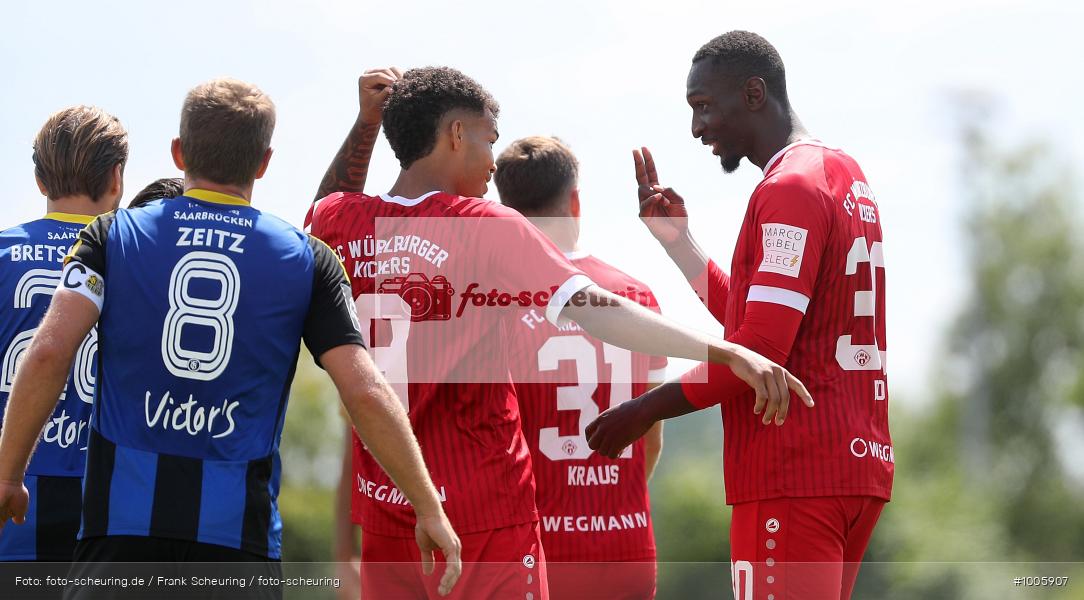 Voetbal, Sport, Soccer, Saison 2025 2026, Men, Männer, Le Football, Herren, Germany, Fußball, Futbol, Fussball, Fotball, Deutschland, Regionalliga, Amateure, Profis, 1. FC Saarbrücken, Ilshofen, FC Würzburger Kickers, 11.07.2025, 2025, 2025/26, 3. Liga, Regionalliga Bayern, Test, Testspiel - Bild-ID: 1005907