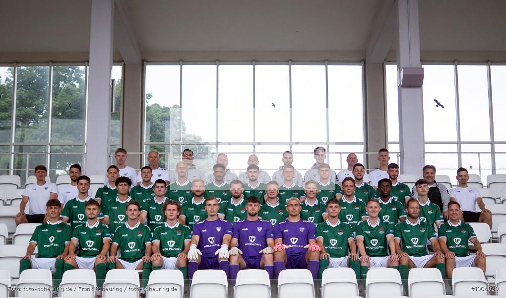 GER, Fußbal, Pressetermin, Präsentation, Vorstellung, Totale, Kader, Squad, Team photoshoot, Mannschaftsfoto, Porträttermin 2025/2026, 3. Liga, 1. FC Schweinfurt 05 - Bild-ID: 1006020