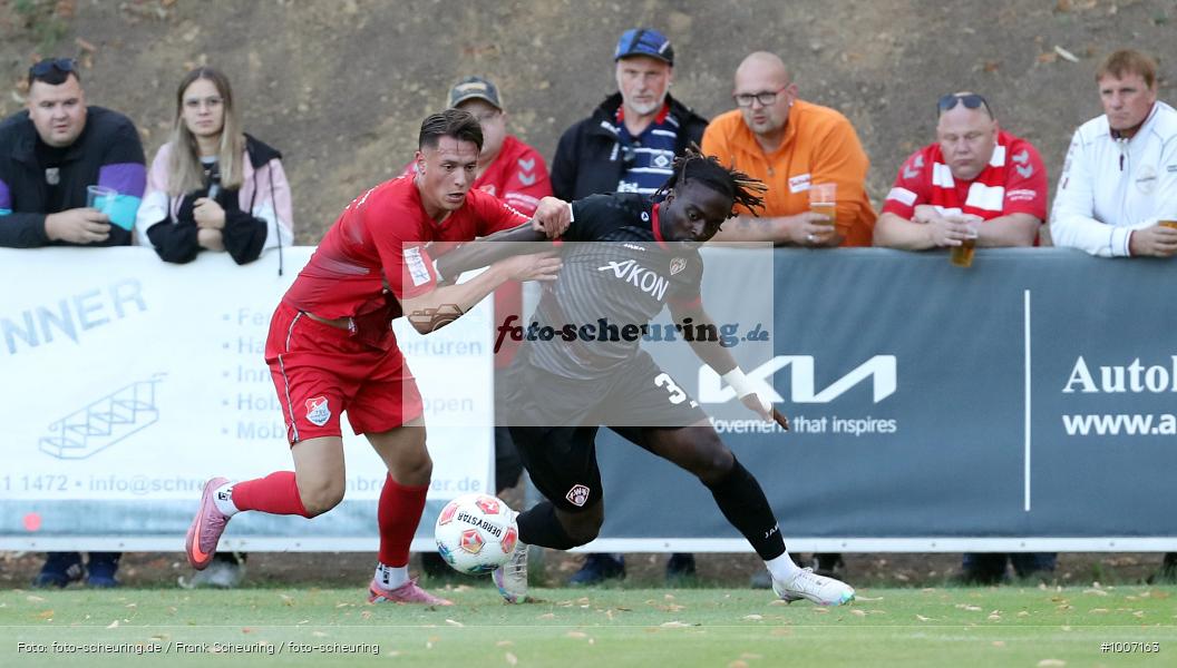 viertklassig, vierthöchste Spielklasse, Voetbal, Teamsport, Sport, Soccer, Saison 2025 2026, Profifußball, Männer, Mannschaftssport, Aubstadt, Le Football, Herren, Germany, GER, Fußball, Futbol, Fussball, Fotball, Viertklassigkeit, Vierte Liga, Deutschland, DFB, DEU, NGN-Arena, Calcio, Regionalliga, Regionalliga Bayern, 2025/26, 22.08.2025, 5. Spieltag - Bild-ID: 1007163