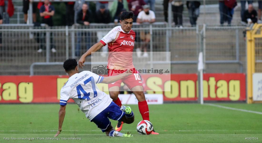 CT, viertklassig, vierthöchste Spielklasse, Voetbal, Teamsport, Sport, Soccer, Saison 2025 2026, Profifußball, Männer, Mannschaftssport, Aschaffenburg, Le Football, Herren, Germany, GER, Fußball, Futbol, Fussball, Fotball, Viertklassigkeit, Vierte Liga, Deutschland, DFB, DEU, Stadion am Schönbusch, Calcio, Regionalliga, Regionalliga Bayern, 2025/26, 05.09.2025, 7. Spieltag - Bild-ID: 1007524