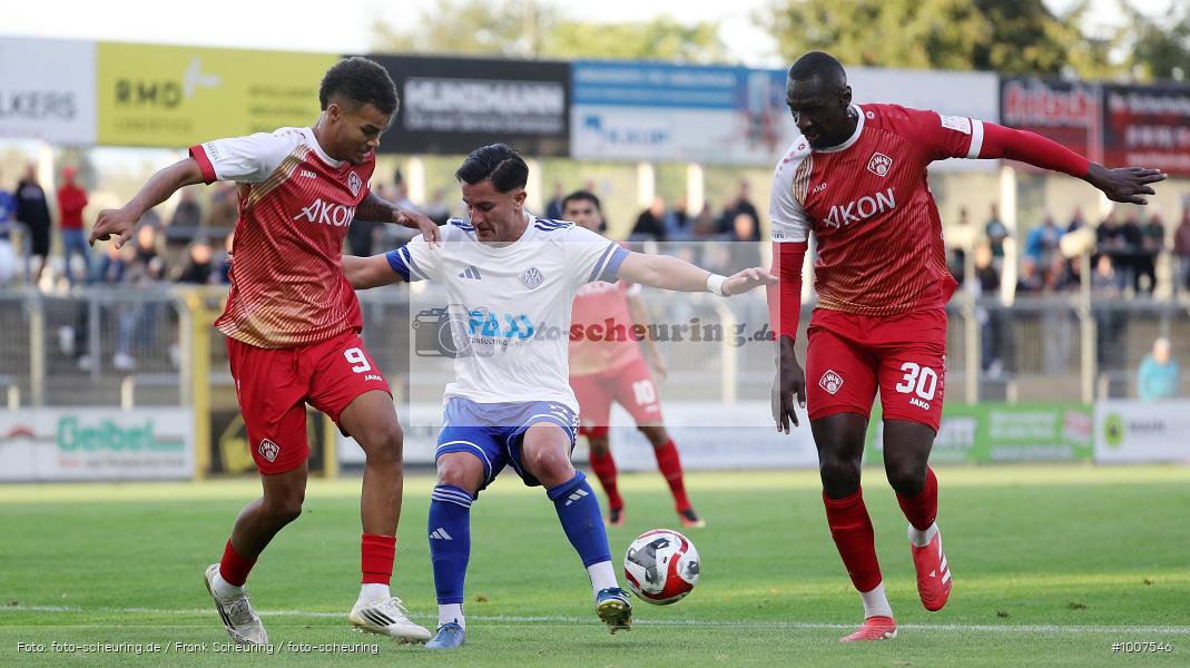 CT, viertklassig, vierthöchste Spielklasse, Voetbal, Teamsport, Sport, Soccer, Saison 2025 2026, Profifußball, Männer, Mannschaftssport, Aschaffenburg, Le Football, Herren, Germany, GER, Fußball, Futbol, Fussball, Fotball, Viertklassigkeit, Vierte Liga, Deutschland, DFB, DEU, Stadion am Schönbusch, Calcio, Regionalliga, Regionalliga Bayern, 2025/26, 05.09.2025, 7. Spieltag - Bild-ID: 1007546