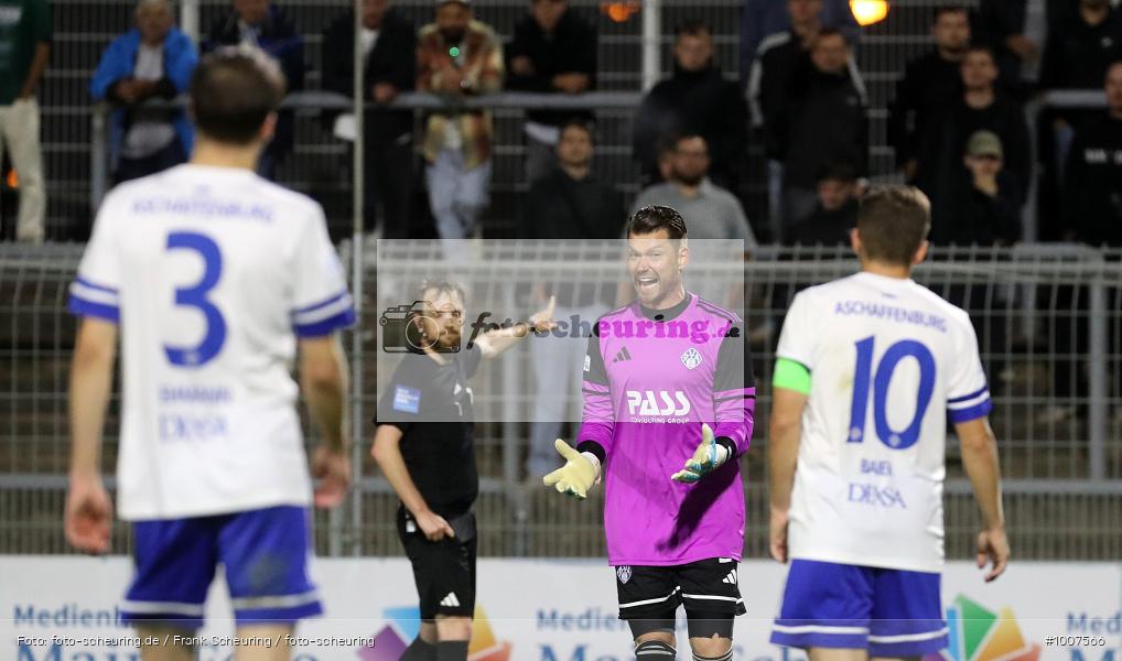 CT, viertklassig, vierthöchste Spielklasse, Voetbal, Teamsport, Sport, Soccer, Saison 2025 2026, Profifußball, Männer, Mannschaftssport, Aschaffenburg, Le Football, Herren, Germany, GER, Fußball, Futbol, Fussball, Fotball, Viertklassigkeit, Vierte Liga, Deutschland, DFB, DEU, Stadion am Schönbusch, Calcio, Regionalliga, Regionalliga Bayern, 2025/26, 05.09.2025, 7. Spieltag - Bild-ID: 1007566
