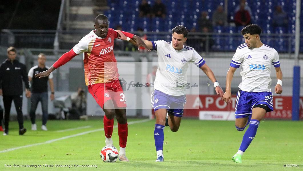 CT, viertklassig, vierthöchste Spielklasse, Voetbal, Teamsport, Sport, Soccer, Saison 2025 2026, Profifußball, Männer, Mannschaftssport, Aschaffenburg, Le Football, Herren, Germany, GER, Fußball, Futbol, Fussball, Fotball, Viertklassigkeit, Vierte Liga, Deutschland, DFB, DEU, Stadion am Schönbusch, Calcio, Regionalliga, Regionalliga Bayern, 2025/26, 05.09.2025, 7. Spieltag - Bild-ID: 1007591